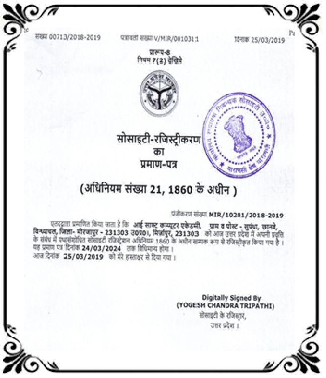 SOCIETY REGISTRATION